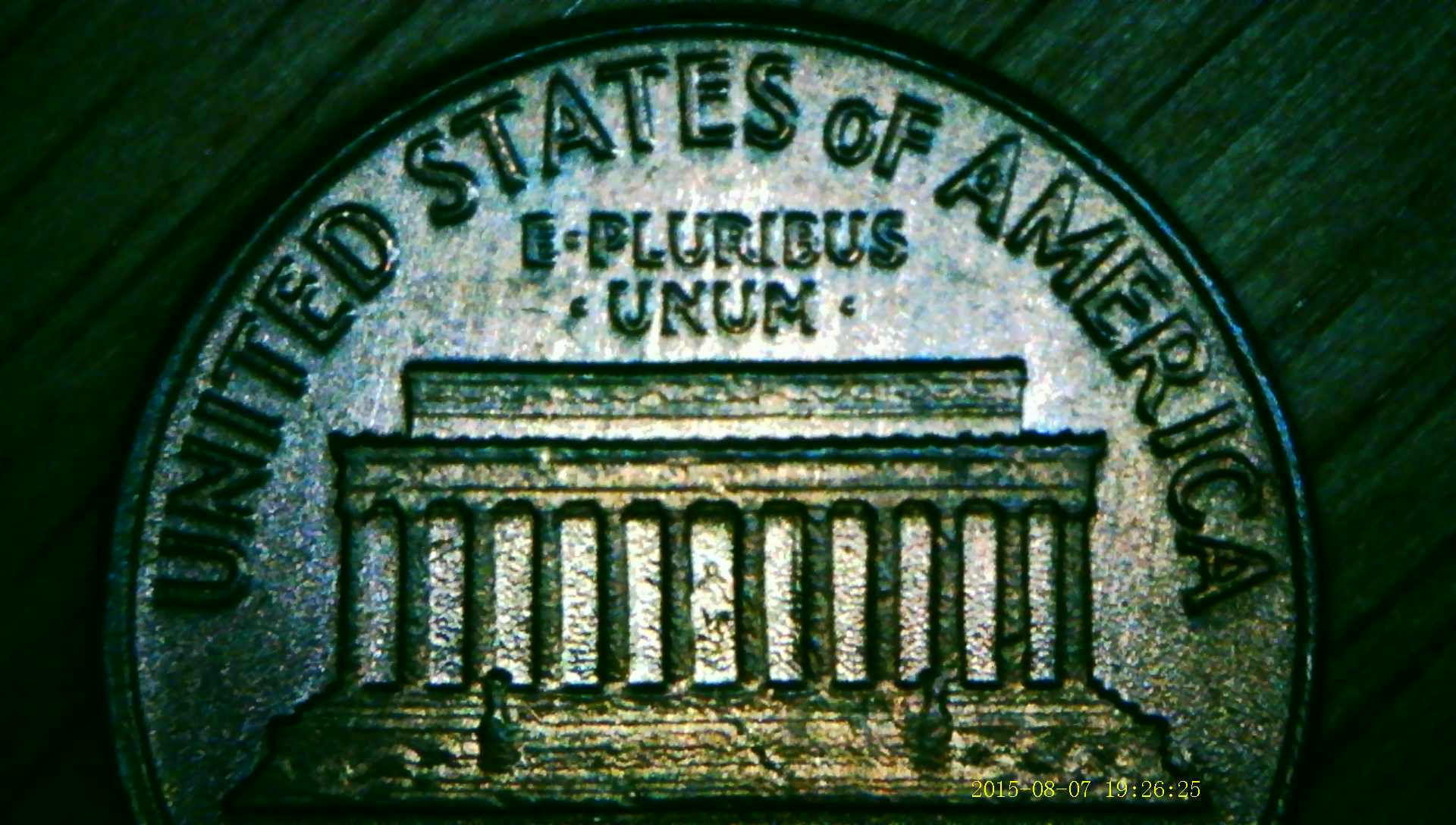 Very-Odd-Color-Penny-1964-D-Looks-Sandblasted
